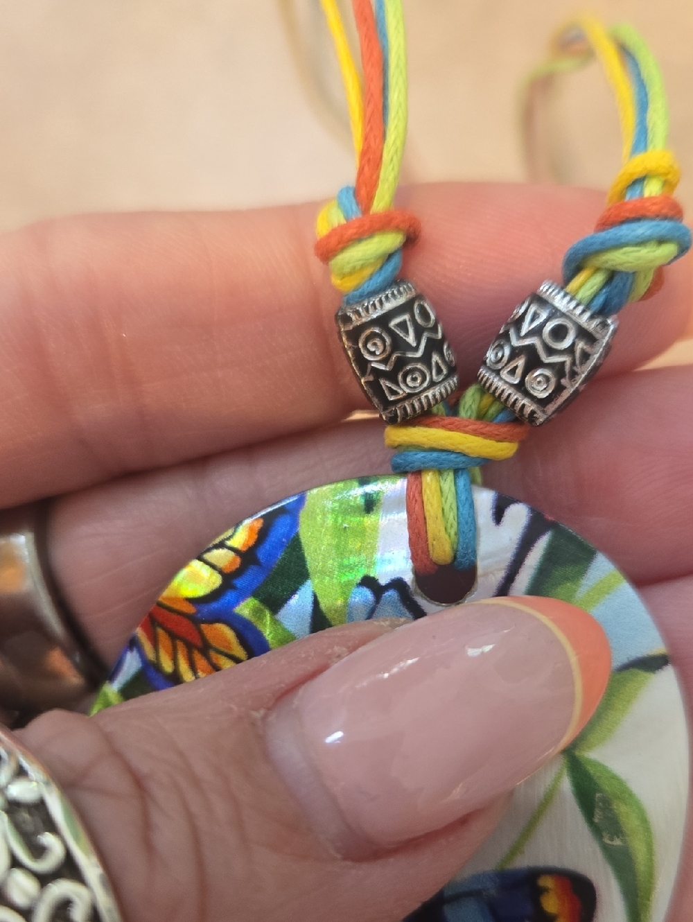 Unique Butterfly Multi-Strand Necklace - Picture 4 of 7